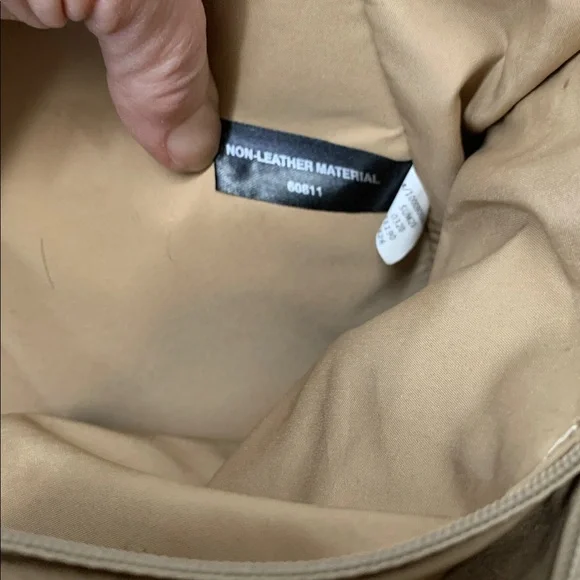 Giani Bernini Saffiano Dome Blue and Tan Satchel - Picture 5 of 7